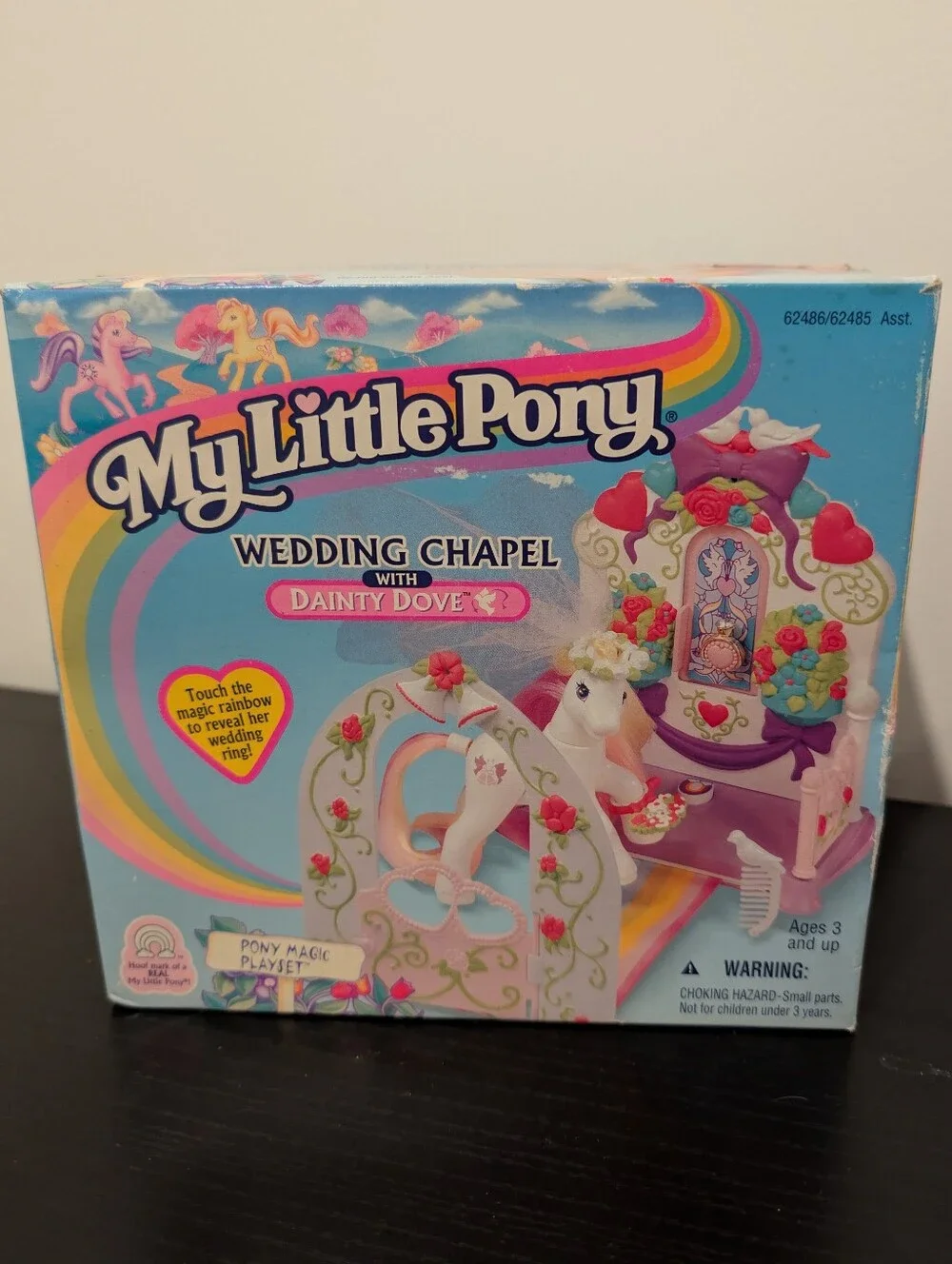 My Little Pony 1997 Gen 2 Kenner Wedding Chapel with Dainty Dove Playset in Box